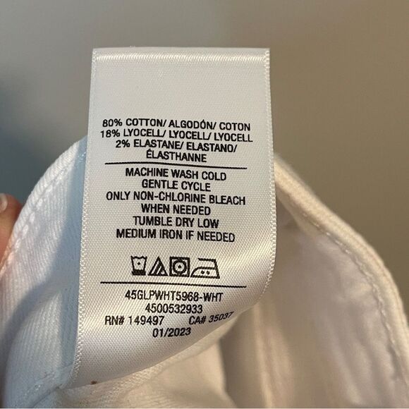 Joe’s Jean Mid Rise Skinny Ankle White Size 30 NWT - Picture 8 of 8